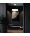 48W LED designer pendel, dæmpbar - Ø48,5cm, 360 grader, hvid, rund, inkl. lyskilde
