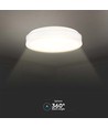 42W LED designer loftslampe - Rund, hvid, dæmpbar, 4000K, 360 grader lysspredning