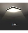 38W LED designer loftslampe - 4000K, 4000lm, IP20, sort/hvid, kvadratisk/rund