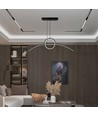36W LED designer pendel - Sort, 3200lm, 4000K, 360 grader lysspredning