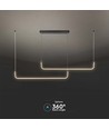 24W LED Hængelampe - Designer, 4000K, Sort