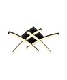 24W Loftslampe - Sort Struktur, LED Designer Lys, 1.4L, 3000K