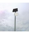 40W LED solcelle projektør - IP65, 4000K, inkl. solpanel og fjernbetjening