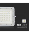 40W LED solcelle projektør - IP65, 4000K, inkl. solpanel og fjernbetjening