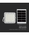 40W LED solcelle projektør - IP65, 4000K, inkl. solpanel og fjernbetjening