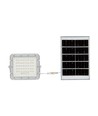 6W LED solcelle projektør - IP65, 4000K, hvid, inkl. solpanel og fjernbetjening