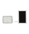 120W Solcelle LED projektør med 15W panel - 1200lm, IP65, 4000K, inkl. fjernbetjening og 3m kabel