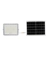 180W LED solcelle projektør, 4000K - Inkl. 20W solcellepanel, IP65, fjernbetjening, hvid