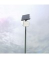 180W LED solcelle projektør, 4000K - Inkl. 20W solcellepanel, IP65, fjernbetjening, hvid