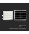 180W LED solcelle projektør, 4000K - Inkl. 20W solcellepanel, IP65, fjernbetjening, hvid