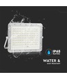 180W LED solcelle projektør, 4000K - Inkl. 20W solcellepanel, IP65, fjernbetjening, hvid