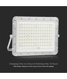 180W LED solcelle projektør, 4000K - Inkl. 20W solcellepanel, IP65, fjernbetjening, hvid