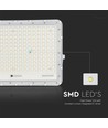 30W Solcelle LED projektør med fjernbetjening - 2600lm, IP65, 6400K, inkl. solpanel og batteri