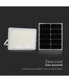 30W Solcelle LED projektør med fjernbetjening - 2600lm, IP65, 4000K, inkl. solpanel og batteri
