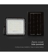 VT LED Solar Projektør 40W - 6400K, 5000 mAh Batteri, 3m Kabel, Smart IR Fjernbetjening, Hurtig Opladning