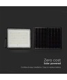 VT LED Solar Projektør 180W - 6400K, 16000 mAh Batteri, 3m Kabel, Smart IR Fjernbetjening, Hurtig Opladning