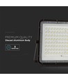 20W solcelle projektør med sensor og fjernbetjening - 1800lm, IP65, 4000K, sort kabinet