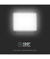 20W LED solcelle projektør - IP65, 4000K, sort, inkl. solpanel og fjernbetjening