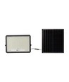 30W LED solcelle projektør, 6400K - 2600lm, IP65, inkl. solcellepanel og fjernbetjening, aluminium
