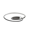 48W LED designer loftslampe - 5150lm, Triac dæmpbar, Ø60cm, sort, 3000K