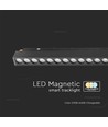 20W LED Skinnespot - Magnetisk Smart, 3i1, Sort Hus.