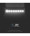 10W Skinnespot - LED, Magnetisk, Smart, 3i1, Sort Hus