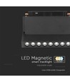 18W skinnespot - LED, Magnetisk, Smart, 3i1, Sort hus