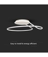 54W LED designer loftslampe, dæmpbar - Ø52cm, hvid, rund, 4000K, Triac dæmpbar