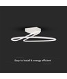 24W LED designer loftlampe - Rund, hvid, 2560lm, 4000K, IP20