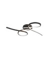 24W LED designer loftlampe - 2560lm, 3000K, sort, 360 grader lysspredning