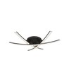 20W LED designer loftlampe - 3 krydsede rør, 105lm/W, sort finish, 3000K