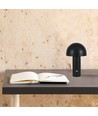 3W genopladelig LED bordlampe, sort - 3-i-1 CCT, dæmpbar, touch, 5V, 1800mAh batteri