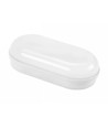 8W LED Technic Væglampe - IP54, IK10, Oval, hvid, inkl. lyskilde