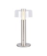 1W genopladelig LED bordlampe, champagne guld - Touch dæmpbar, USB-C, 3000K, 1800mAh, højde 30cm