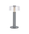 1W genopladelig LED bordlampe - Touch dæmpbar, 1800mAh batteri, 3000K, grå, inkl. USB-C kabel