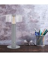 1W genopladelig LED bordlampe - Touch dæmpbar, 1800mAh batteri, 3000K, grå, inkl. USB-C kabel