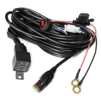Kabel med afbryder til LEDlife arbejdslampe - 1 lampe, 15A, DT06-2S stik