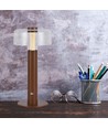 1W genopladelig LED bordlampe, sandbrun - Touch dæmpbar, 3000K, USB-C, 150x300mm
