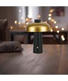 LED bordlampe - 1800mAh batteri Ø300x390 3i1 guld+sort hus