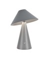 3W genopladelig LED bordlampe, CCT - Grå, touch dæmpbar, USB-C, metal, 200lm
