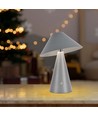 3W genopladelig LED bordlampe, CCT - Grå, touch dæmpbar, USB-C, metal, 200lm