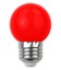 1W Farvet LED kronepære - Rød, matteret, E27