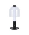 2W LED bordlampe, genopladelig - Touch dæmpbar, 3-i-1 CCT, sort, USB, inkl. batteri