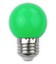 1W Farvet LED kronepære - Grøn, matteret, E27