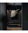 72cm 24W dekorativ LED pendel - Sort, 3240lm, 3000K, IP20, inkl. lyskilde