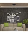 72cm 24W dekorativ LED pendel - Sort, 3240lm, 3000K, IP20, inkl. lyskilde