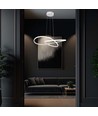 20W LED pendel, Ø50cm - 127lm/W, hvid, cirkulær, 3000K, inkl. lyskilde