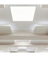 36W LED Panel - 2i1, Bagbelyst, 6400K