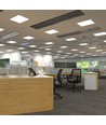 60x60 LED panel, 36W - 110lm/W, 2-i-1 indbygning eller påbygning, hvid kant