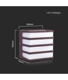 8W LED væglampe - IP65, brun, 3000K, inkl. lyskilde